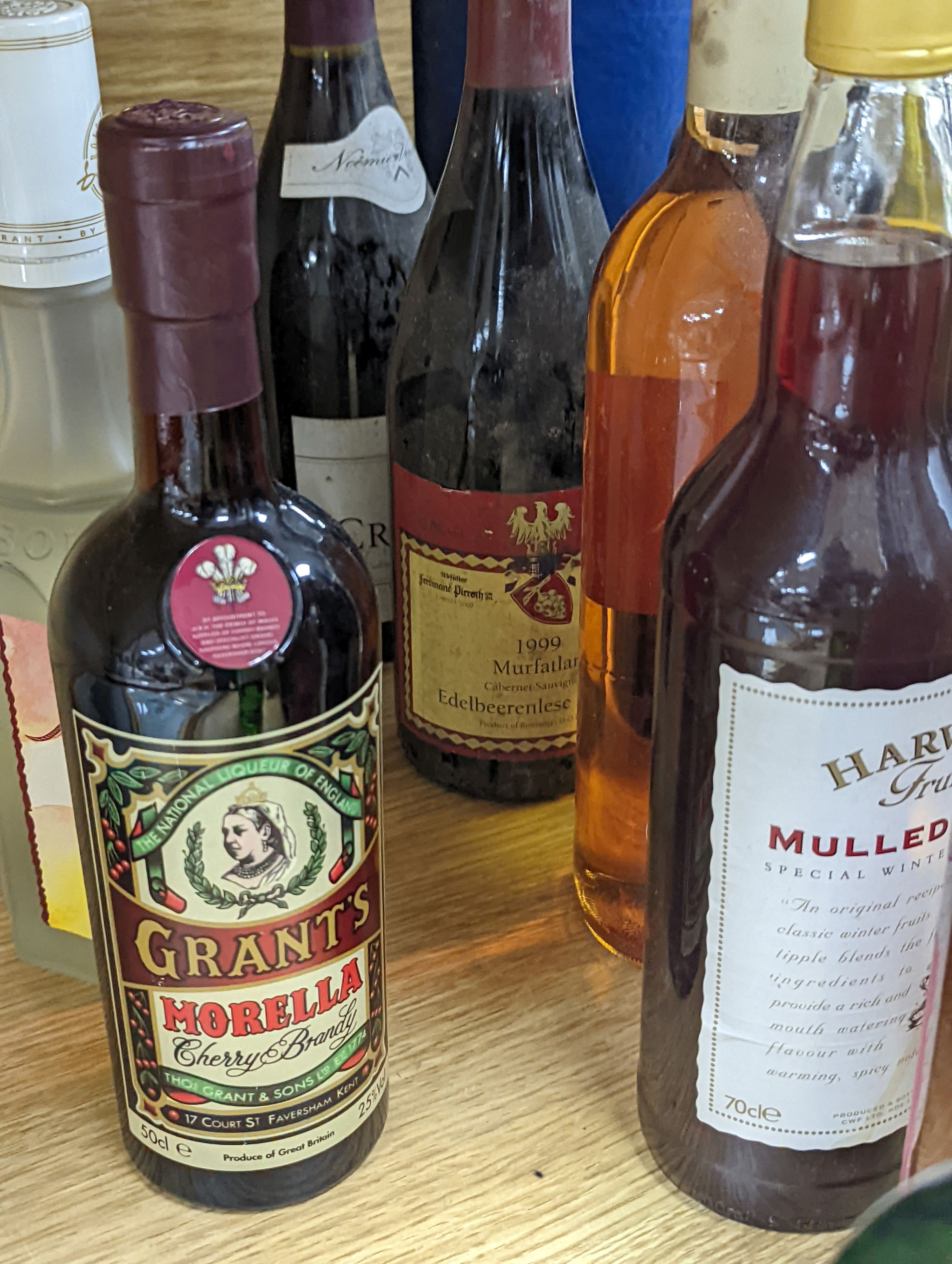 Assorted wines and spirits